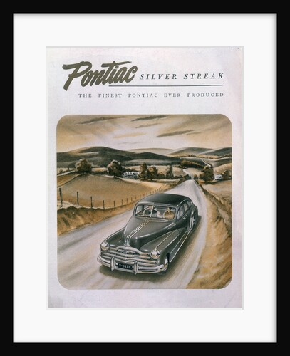Poster advertising a Pontiac Silver Streak, 1947 by Unknown