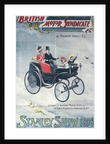 Poster advertising the British Motor Syndicate Stanley Show, 1896 by Unknown