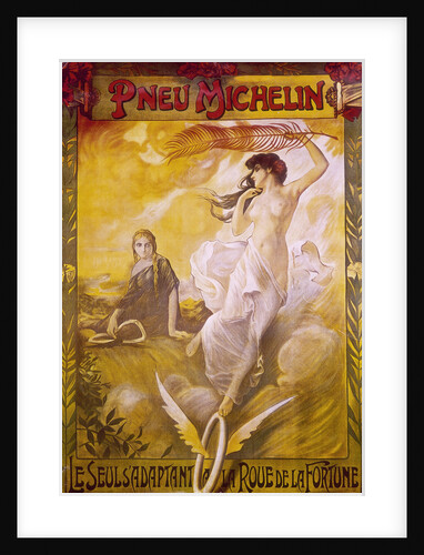 Poster advertising Michelin tyres by Unknown