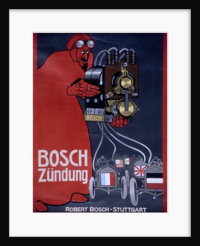 Poster advertising Bosch ignition systems by Unknown