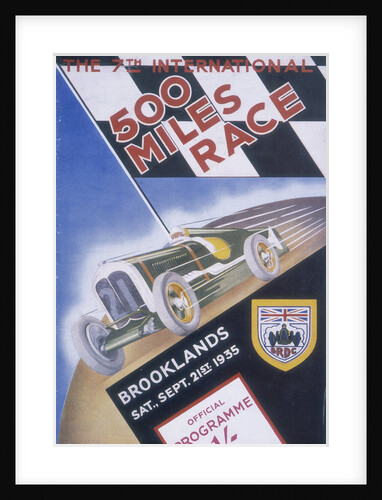 A programme for Brooklands 500 miles race, 1935 by Unknown
