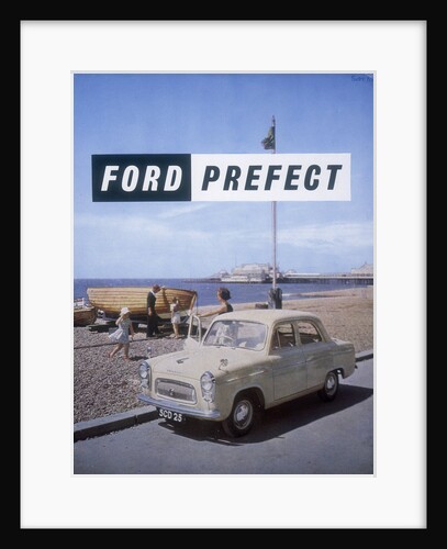 Poster advertising a Ford Prefect car, 1956 by Unknown