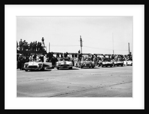 Chevrolet Corvettes at the Sebring 12-hour race, Florida, USA, 1958 by Unknown