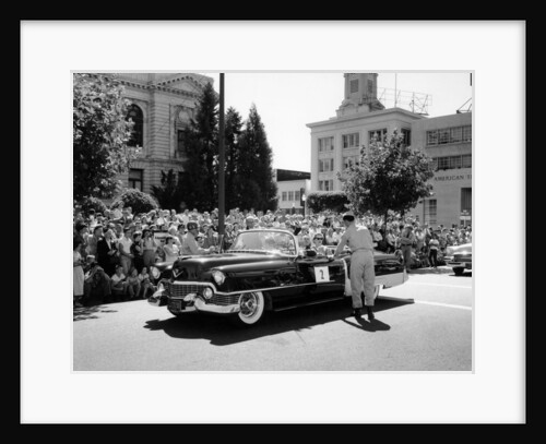 Cadillac convertible in a street parade, USA, (c1958?) by Unknown