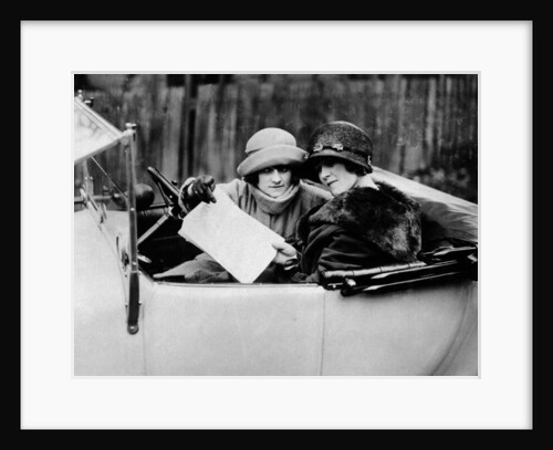 Two women in an 11.9 hp Calcott, c1922 by Unknown