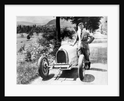 Louis Chiron with his Bugatti Type 51, near Molsheim, Alsace, France, 1931 by Unknown
