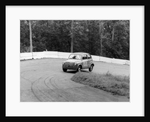 1956 Fiat 600 racing at Silverstone, Northamptonshire, 1957 by Unknown