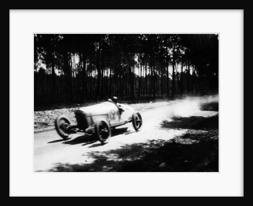 Jimmy Murphy driving a Duesenberg to victory in the French Grand Prix, Le Mans, 1921 by Unknown