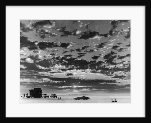 Donald Healey's Austin Healey attempting a Land Speed Record, 1956 by Unknown