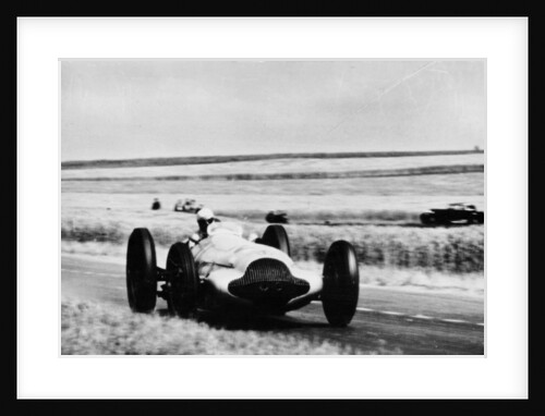 3 litre Mercedes in action by Anonymous