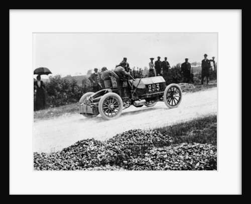 Mercedes 60 hp climbing a hill on the Paris-Madrid Race, 1903 by Unknown