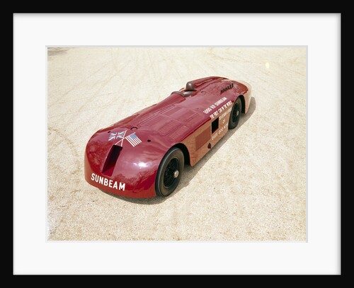 Back view of a 1927 Sunbeam 1000hp by Unknown