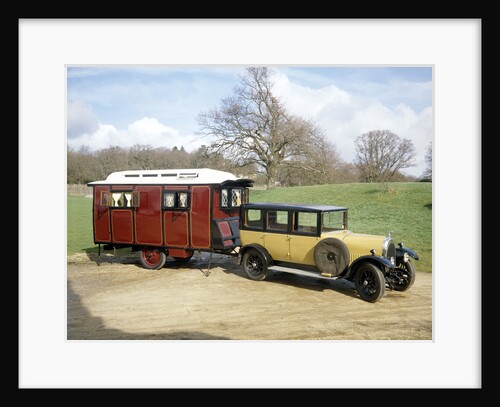 A 1928 Bean Short 14 with a 1926 Eccles Caravan by Unknown