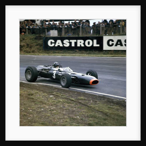 Graham Hill racing a BRM P261, British Grand Prix, Brands Hatch, Kent, 1966 by Unknown