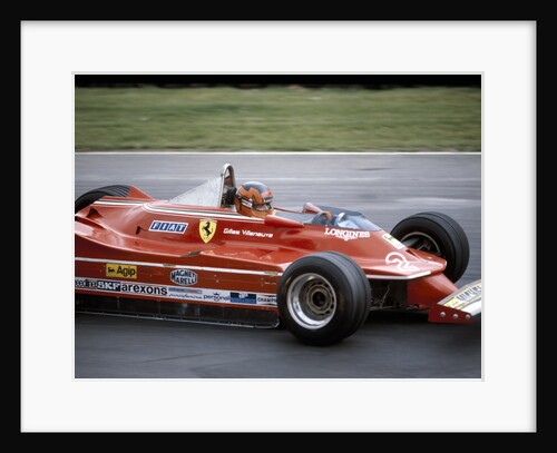Gilles Villeneuve racing a Ferrari 312T5, British Grand Prix, Brands Hatch, 1980 by Unknown