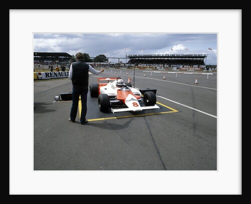 Andrea de Cesaris in a McLaren-Cosworth MP4 by Anonymous