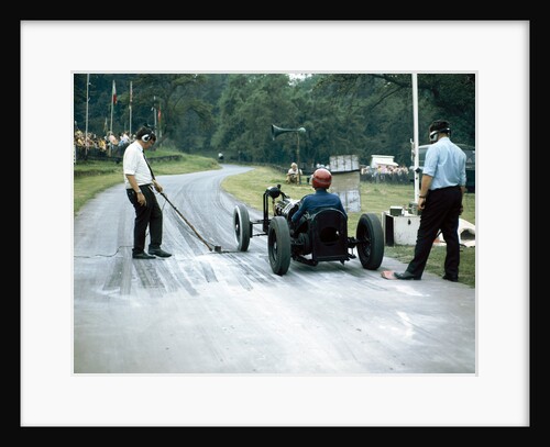 A veteran car at Prescott race track by Anonymous
