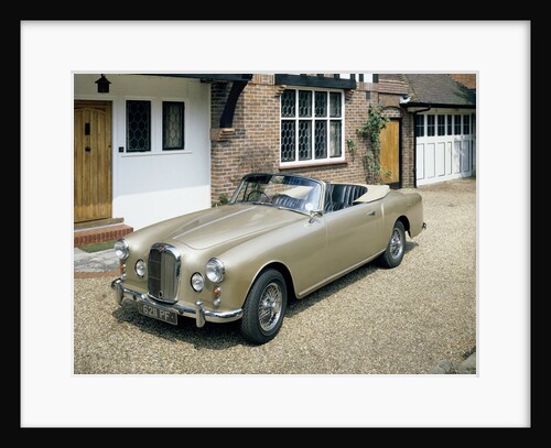 A 1963 Alvis car parked on a gravel driveway by Unknown