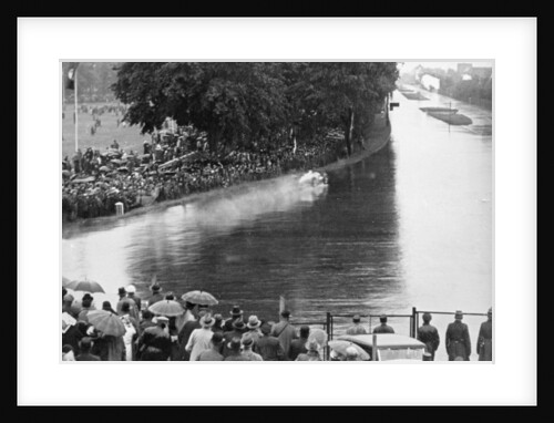 Auto Union in action at the Avus motor racing circuit, Berlin, Germany, 1934 by Unknown