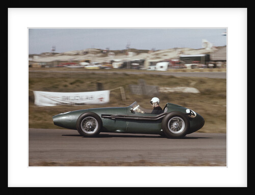 Roy Salvadori driving an Aston Martin DBR4 by Anonymous