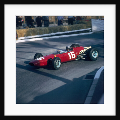 Lorenzo Bandini driving a Ferrari 246, in the Monaco Grand Prix by Anonymous