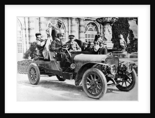 King Alfonso XIII in a Hispano-Suiza car by Anonymous