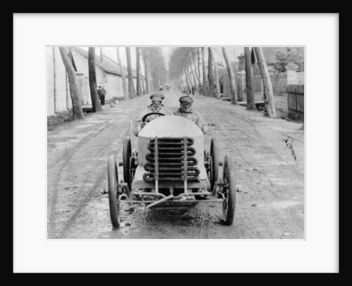 Lorraine Barrow at the wheel of a De Dietrich, Paris to Madrid Race, 1903 by Unknown