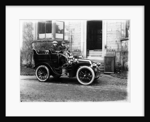 Two men in a De Dion Bouton car, c1904 by Unknown