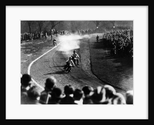 Ivor Creek riding a Norton Model 18, Epping Forest, Essex, February, 1928 by Unknown