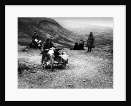 Jack Thomas riding a Norton, competing in the South Wales Trial, 1921 by Unknown