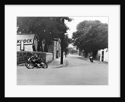Charlie Dodson on a New Imperial bike, Swords, County Dublin, Ireland, 1934 by Unknown