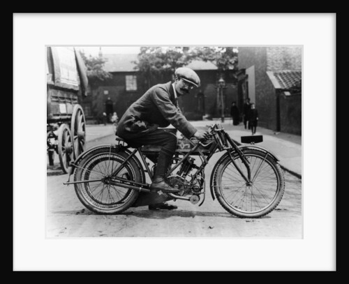 Harry Collier on a Matchless bike, Isle of Man Senior TT, 1912 by Unknown