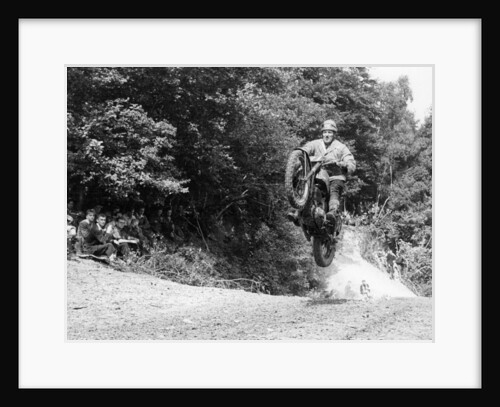 BSA motorbike competing in the Motocross des Nations, 1952 by Unknown