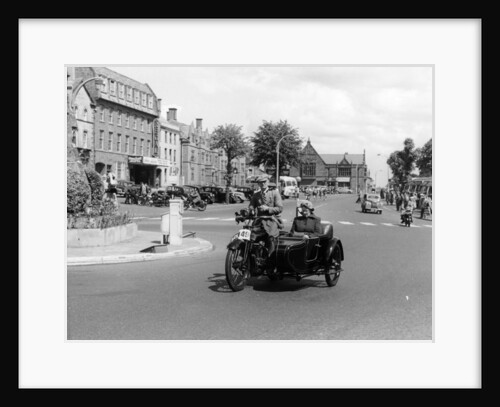 1922 Bradbury motorbike and sidecar, 1955 by Unknown