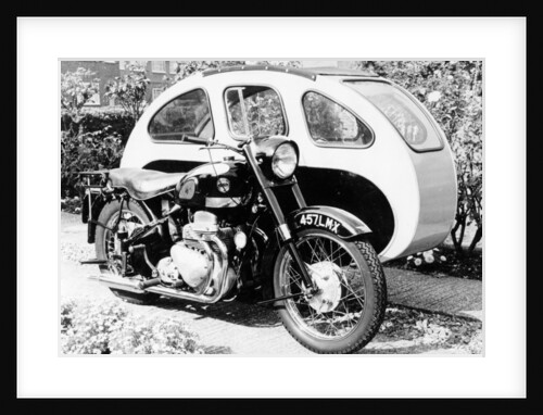 An Ariel Square 4 1000cc, with a large sidecar, c1952 by Unknown