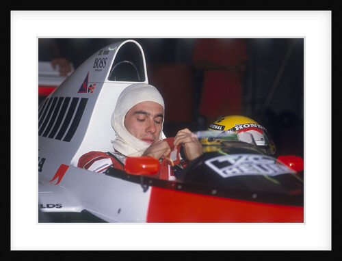 Ayrton Senna in his McLaren-Honda, British Grand Prix, Silverstone, Northamptonshire, 1989 by Unknown