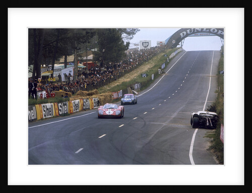 Ford GT40 leading Alpine A210 Renault, Le Mans 24 Hours, France, 1967 by Unknown