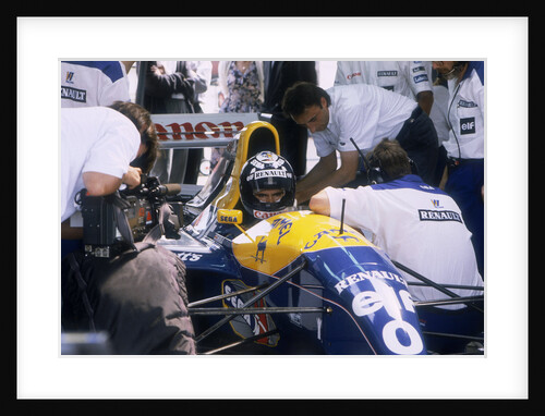 Damon Hill in his Williams-Renault, 1993 by Unknown