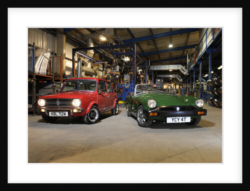 Austin Mini 1275 GT 1980 and MG Midget 1979 by Simon Clay