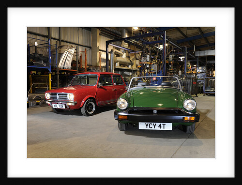 Austin Mini 1275 GT 1980 and MG Midget 1979 by Simon Clay