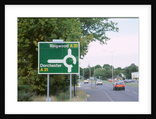 Road sign. A road by Unknown