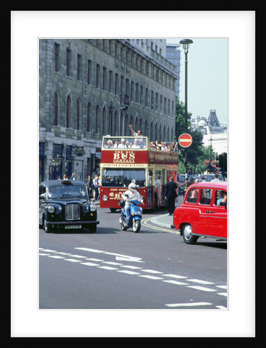 Busy traffic in London 1999 by Unknown