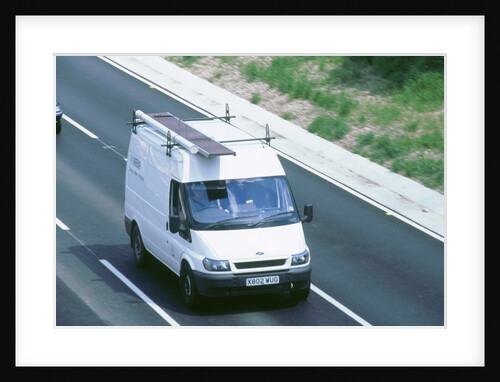 Ford transit van driving along M27 Motorway, 2002 by Unknown