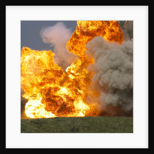 Car explosion by Unknown