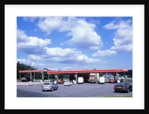 Petrol Station at Rownhams Services on M27 Motorway by Unknown