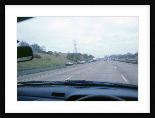 Driver's view from car on M27 Motorway by Unknown