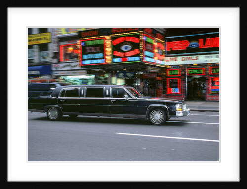 Black stretch limousine,New York 1995 by Unknown
