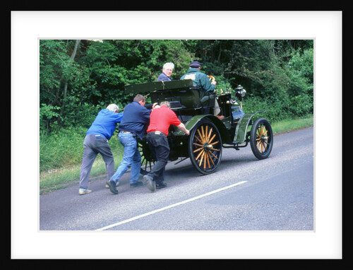 1899 Daimler broken down on a rally by Unknown