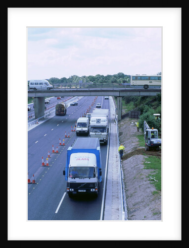 Contraflow system on M27 motorway by Unknown