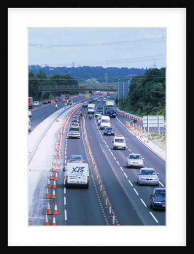 Contraflow system on M27 motorway by Unknown